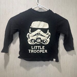 Baby GAP Little Trooper Black Long Sleeve Tee